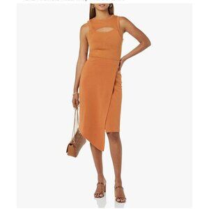 Terea Women's Hazel Wrap French Terry Knit Midi Skirt Size XXS NWT